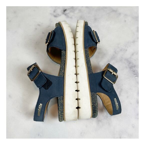 Mobils by Mephisto Tarina Navy Nubuck Comfort Sandals - Picture 9 of 12